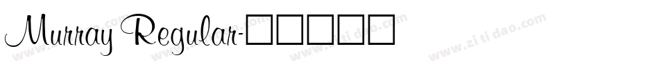Murray Regular字体转换